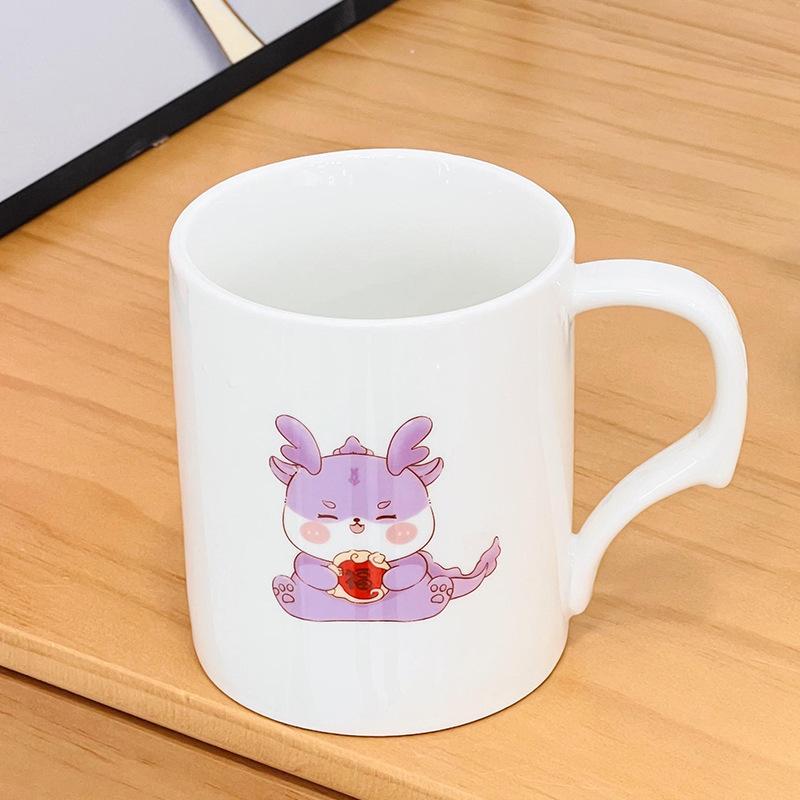 Парная кружка с крышкой и ложкой, чашка для воды, подарок, сувенир, открытая милая чашка для девочек, высококачественная керамическая кружка