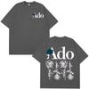 Ado Blue Rose World Tour Hibana Футболка Модная С коротким рукавом Эстетичная Модная Повседневная одежда Уличный стиль 2026 ВеснаЛето новый
