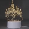 3D Акриловый Ночник в форме Сердца и Медведя - USB Прикроватная Лампа