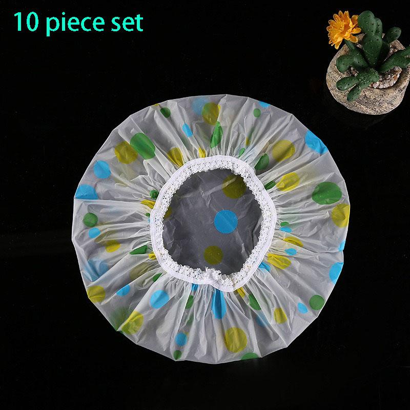 5-10PCS Thick Shower Cap For Women Waterproof Shower Cute Home Use Anti Oil Fume Foam Bath Children's Shower Cap And Head Cover
