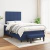 3136587 vidaXL Divan Bed with Mattress Blue 120x200 Cm Fabric