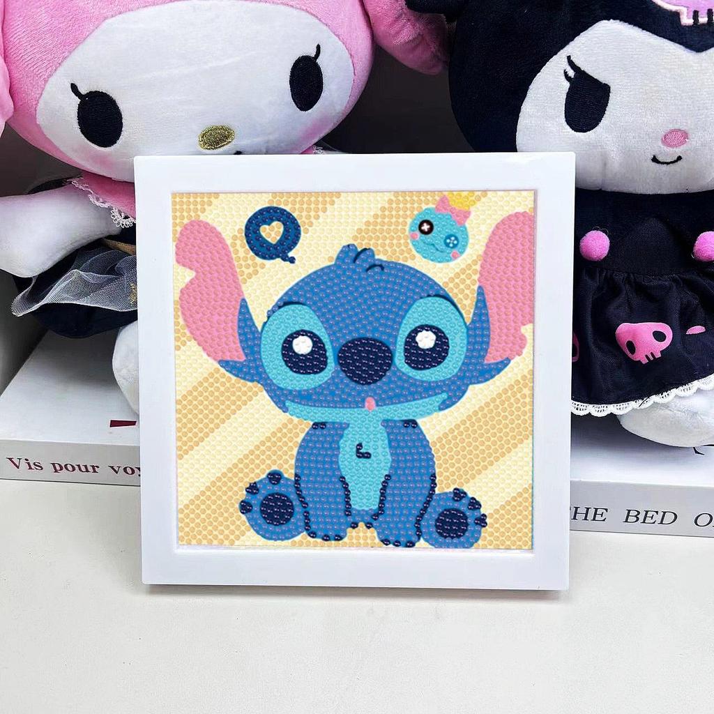Детская алмазная мозаика Sanrio с наклейками-рамкой - Набор для самостоятельного изготовления, ручная работа, подарок