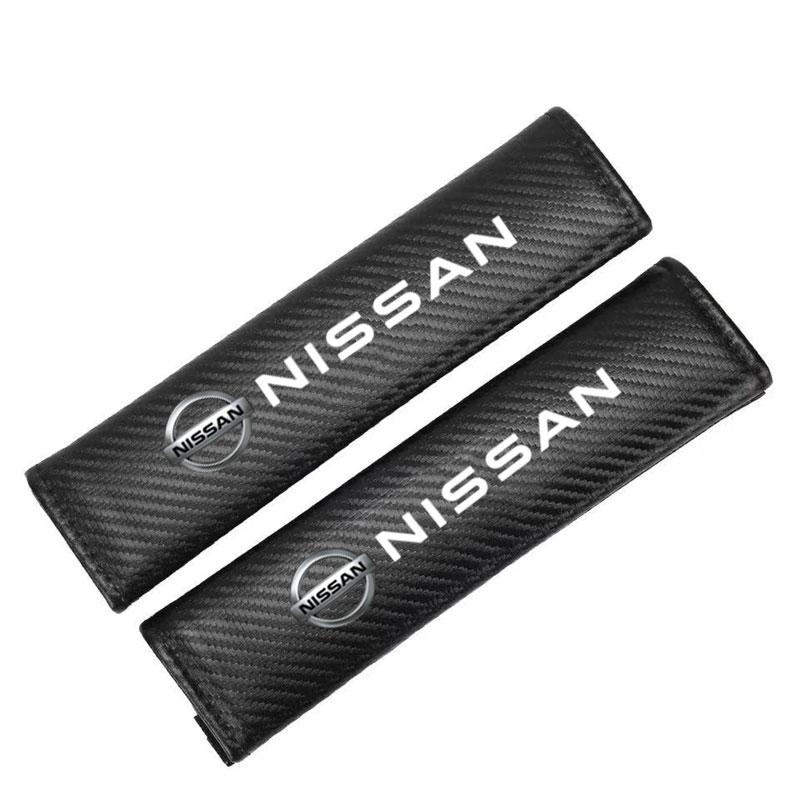 Car Seat Belt Shoulder Protector Cover Pad For Nissan Qashqai Sylphy Tiida Altima Teana X-Trail Leaf Juke Sentra Accessories cb9