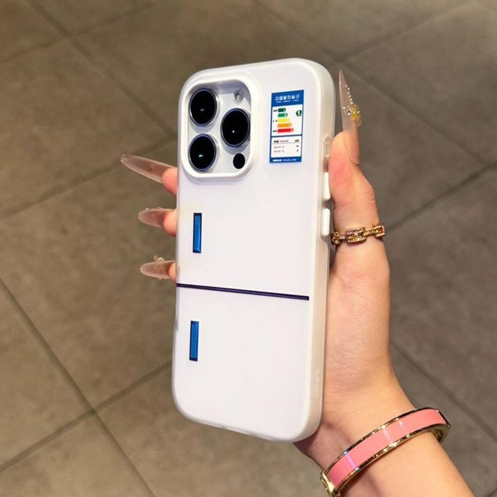 Jelly Two-in-one Mobile Phone Case Internet Celebrity Color Cartoon High-end New Style Couple Small Fresh Full-cover Edge Personalized Style