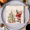Праздничные бумажные салфетки с рисунком для ресторанов западной кухни и пекарен - Доступны для домашнего использования и как салфетки для лица