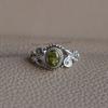 Natural Peridot Ring-Handmade Silver Ring-925 Sterling Silver Ring-Designer Ring-Oval Peridot Ring-August Birthstone-Promise Ring