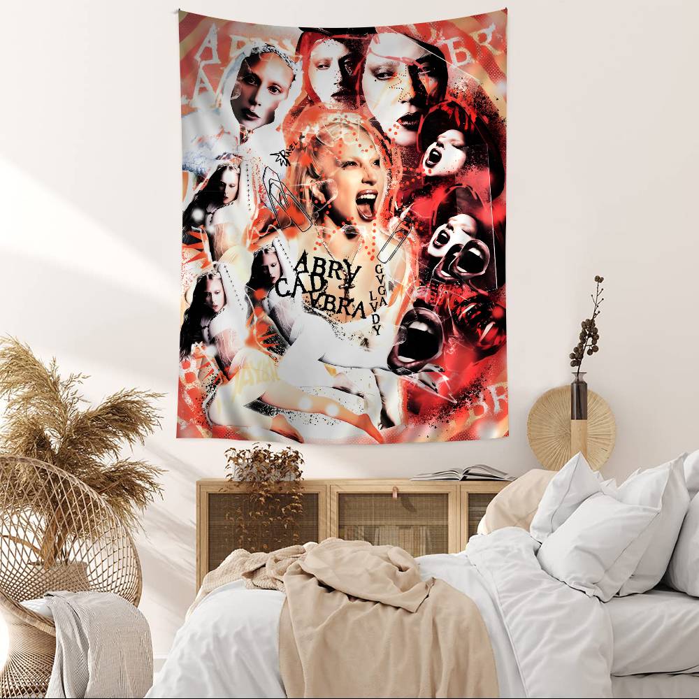 Lady Gaga Hot Music Album Hanging Bohemian Tapestry Bohemian Wall Tapestries Mandala Kawaii Room Decor