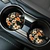 2 шт. Впитывающая подставка под стакан с цветочным узором, Стильная и прочная, Быстросохнущая, Нескользящий коврик для подстаканника автомобиля