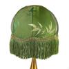 Elegant Green Table Lamp Shade with Tassel - Stylish Replacement for Bedside Lighting