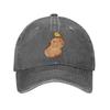 Capybara with Bird Unisex Baseball Caps  Distressed Denim Washed Hats Cap Retro Outdoor Running Golf  Adjustable Sun Cap