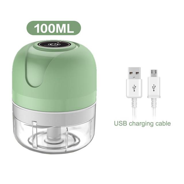 Мини-USB Беспроводная электрическая давилка для чеснока, пресс-мясорубка для овощей, чили, мясорубка, еда