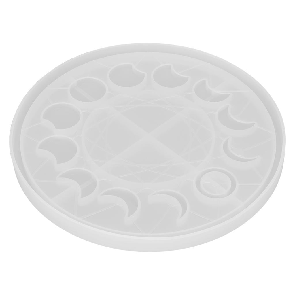 Форма для подноса с фазами луны Лунное затмение Серп Эпоксидная смола Формы для литья для DIY ремесел Изготовления ювелирных изделий Украшения для дома