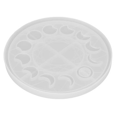 Форма для подноса с фазами луны Лунное затмение Серп Эпоксидная смола Формы для литья для DIY ремесел Изготовление ювелирных изделий