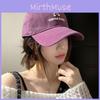 Stylish Purple Embroidered Baseball Cap For Women With Wide Brim For A Smaller Face