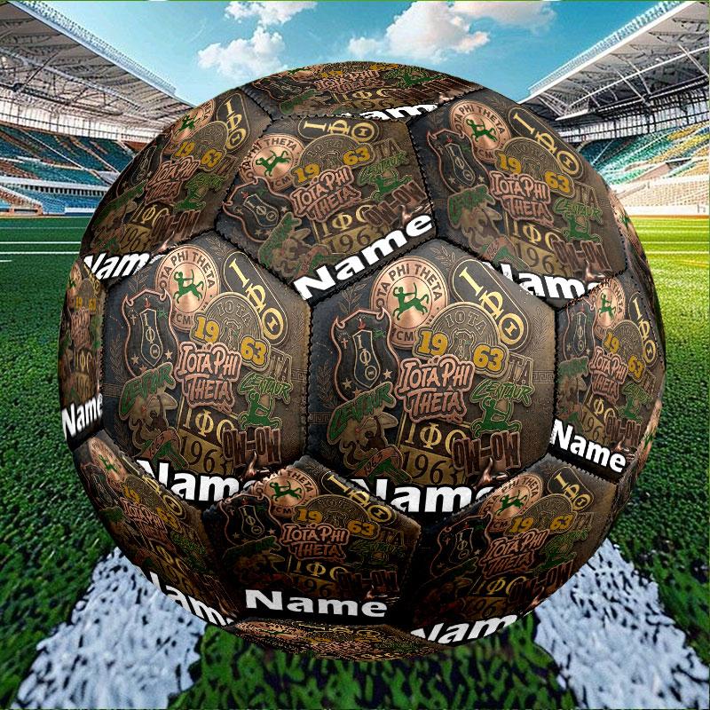 Custom Name Personalized Alpha Kappa Alpha Print Size 5 Soccer Ball Training & Match Football, for Team, Kicking, Gift for Football Enthusiasts