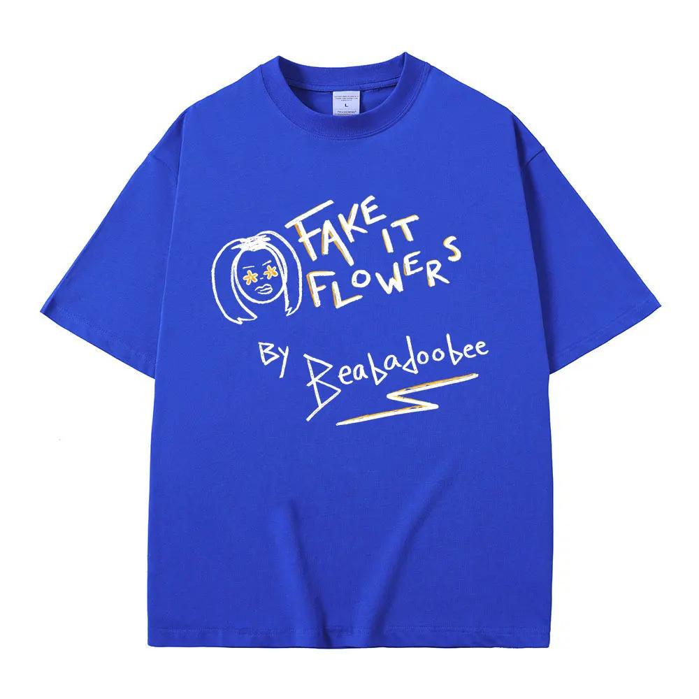 Beabadoobee Fake It Flowers Album Merch Tshirt Unisex Women Fashion Oversized Short Sleeve Tee Shirt Unisex Casual Vintage T Shirts