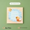 Cartoon Panda Non-Adhesive Sticky Notes - Cute, Portable Memo Pad
