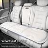 Car Interior Velvet Cushion Winter Nappa Leather Backrest Seat Cover For Honda Civic Accord CRV Fit Jazz Transalp CBR cb500x Ody SM1