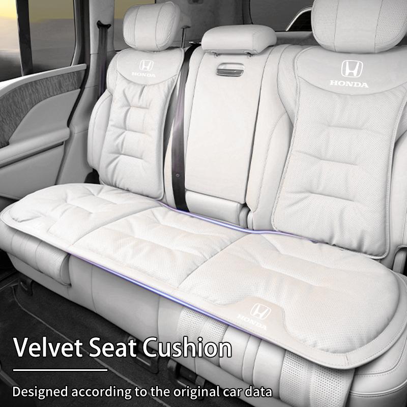 Car Interior Velvet Cushion Winter Nappa Leather Backrest Seat Cover For Honda Civic Accord CRV Fit Jazz Transalp CBR cb500x Ody SM1