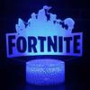 Fortnite 3D Аниме Лампа Активность Косплей Узоры Светодиодная Ночная Лампа Игровая Декорация Милая и Очаровательная Настольная Лампа Декорация Аниме Комнаты Подарок Игрушка