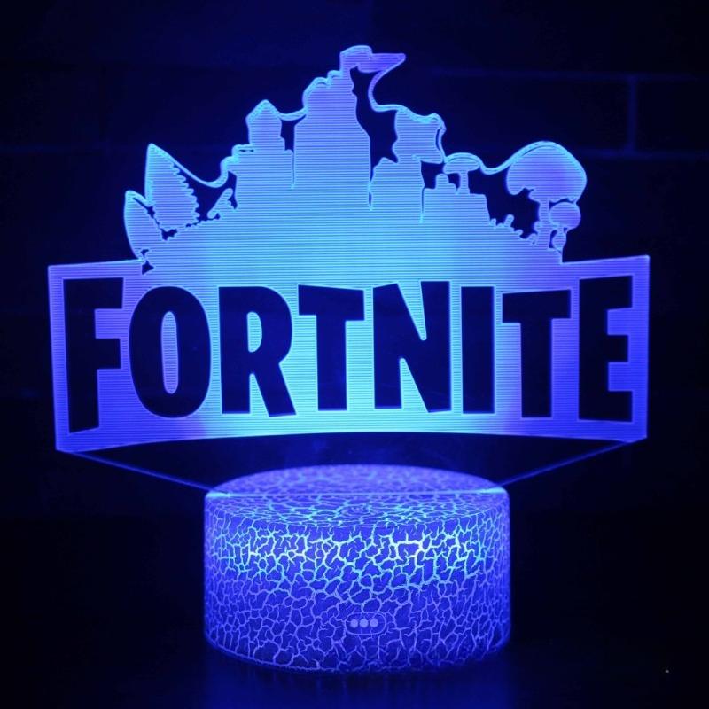 Fortnite 3D Аниме Лампа Активность Косплей Узоры Светодиодная Ночная Лампа Игровая Декорация Милая и Очаровательная Настольная Лампа Декорация Аниме Комнаты Подарок Игрушка