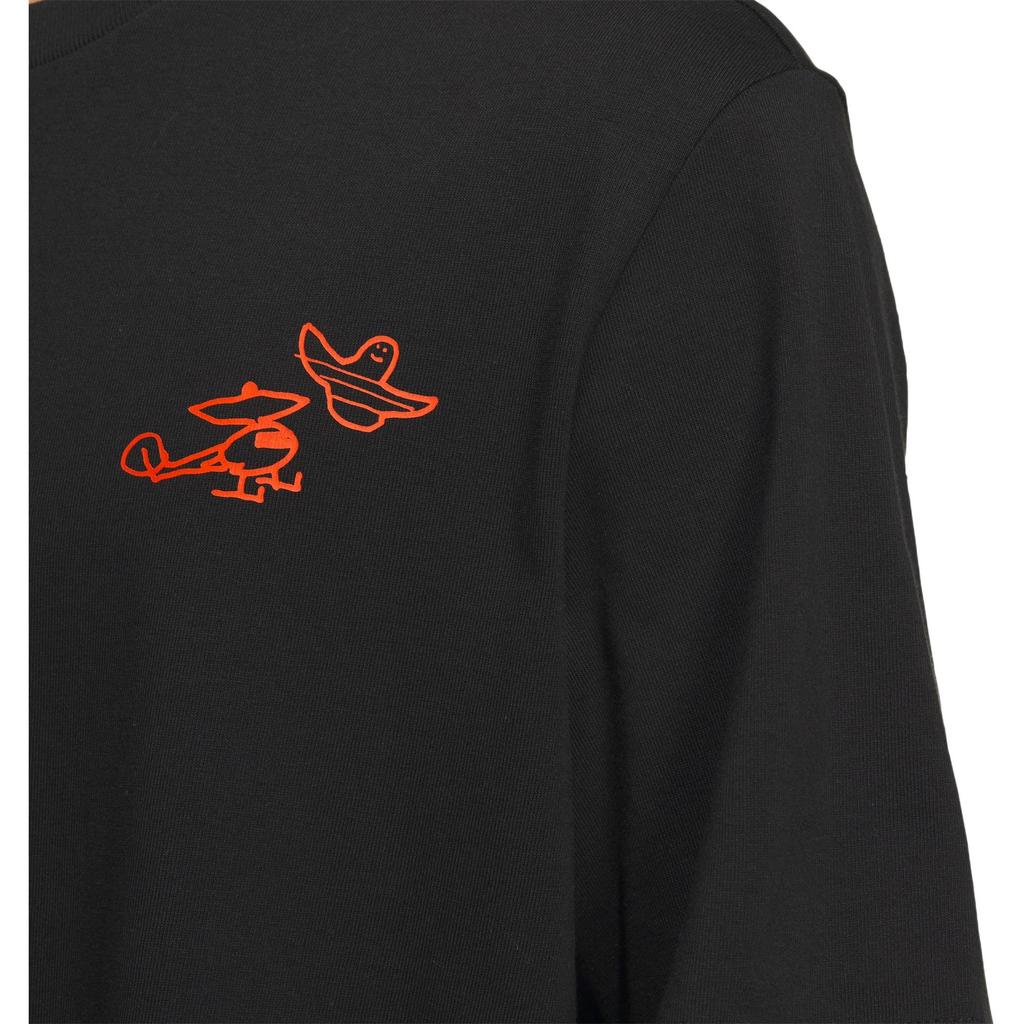 adidas Футболка Shmoofoil Big Bad City, классическая, хлопковая, свободная, с коротким рукавом, мужская, черная, JD3270