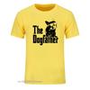 The Dogfather Dog Dad French Bulldog Funny T Shirts Unisex Cotton Harajuku Vintage Tops Tees Tops Eu Size