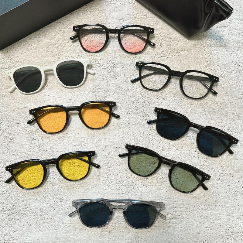New Small Frame Blush Sunglasses UV Protection Blue Light Blocking Fashion Trendy Sun Glasses for Women Men Wholesale