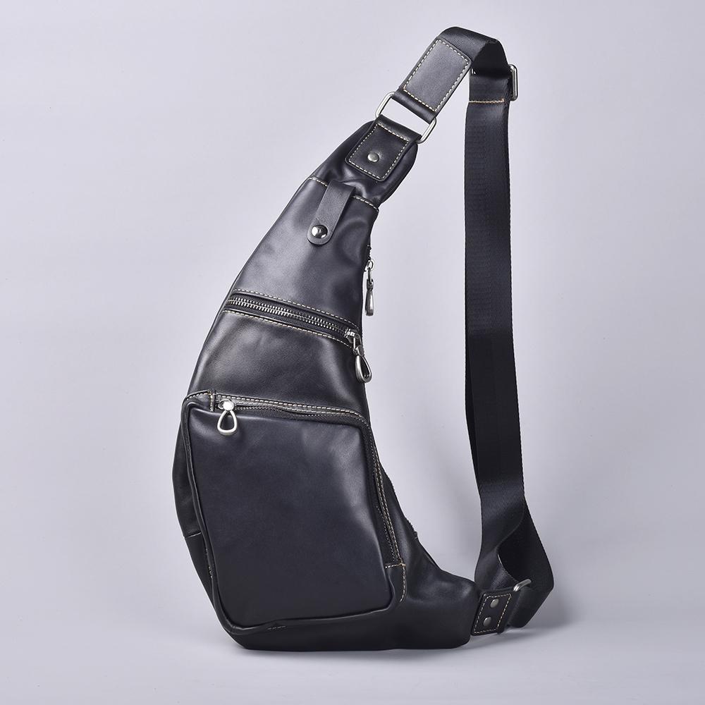 Большая вместительная мужская кожаная поясная сумка через плечо многофункциональная сумка-кошелек для телефона нагрудная сумка