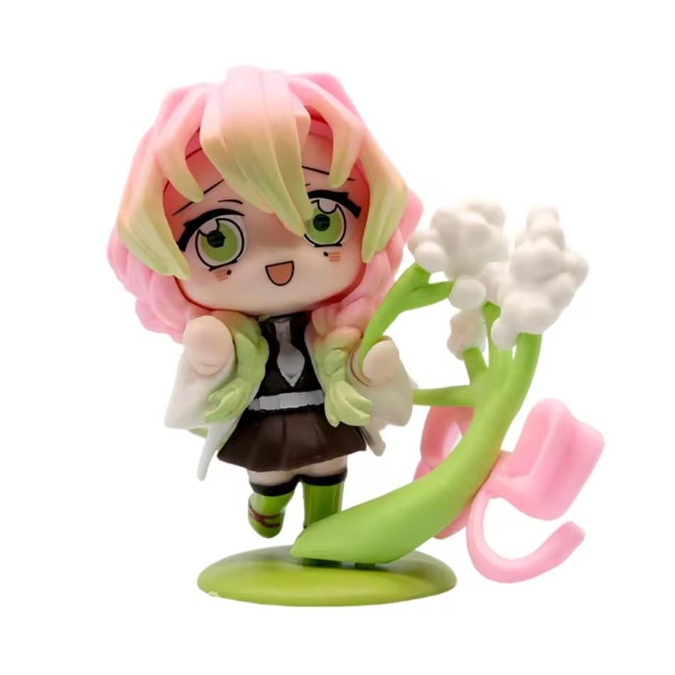 НОВЫЕ фигурки Q Posket Клинок, рассекающий демонов Мини-фигурки Наборы по 5 шт. 10 шт. 12 шт. 15 шт. Kimetsu No Yaiba Маленькие ПВХ куклы Коробка для рабочего стола