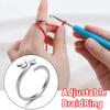 Jewelry Ring Sewing Accessories Knitting Loop Crochet Ring Thimble Ring Yarn Guides Knitting Tools