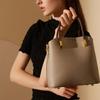 Spring and Summer Niche Leather Bucket Bag Women's Versatile Handbag High-end Casual Messenger Bag Cowhide Bag