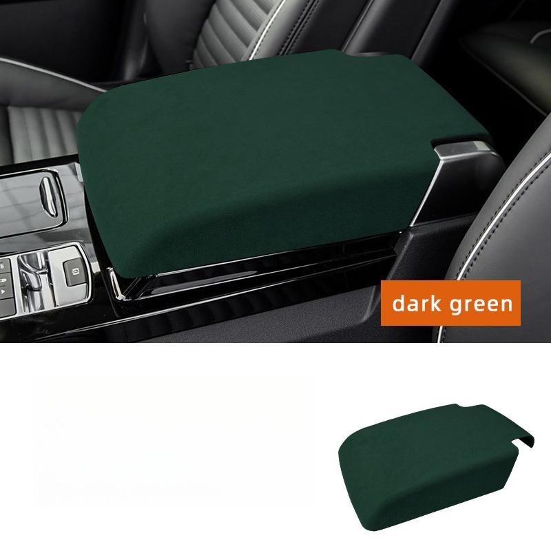 For Land Rover Discovery 5 2017‑2025 Suede Center Console Armrest Box Cover Anti‑Scratch Armrest Lid Interior Decor Trim