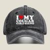 Cougar Girlfriend Love Fashion Washed Baseball Cap Outdoor For Womens Unisex Female Beach Dad Hat Hip Hop