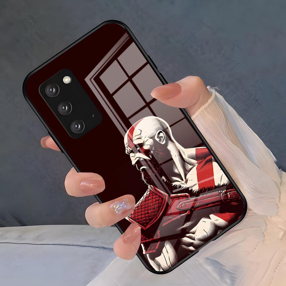 Чехол для телефона God Of Wars для Samsung S26 S25 Plus S20 S20 Plus S22 Ultra S23 FE S21 Plus S21 Ultra Стеклянная крышка