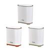 Press To Open Mini Bin Trash Can with Lid Large Wide Mouth Opening Sleek Design