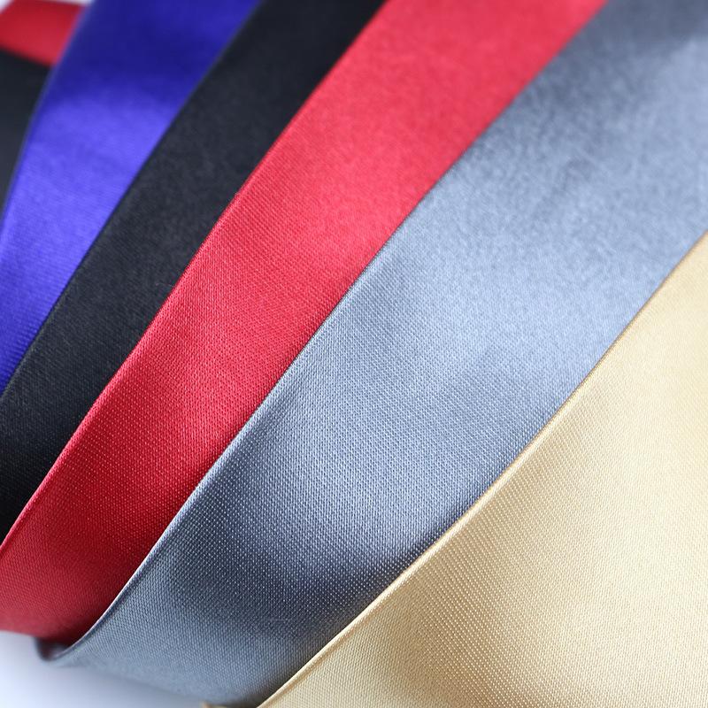 Мужской галстук, Искусственный шелк 5 см Тип на молнии Ленивый Однотонный Монохромный Прямые продажи.