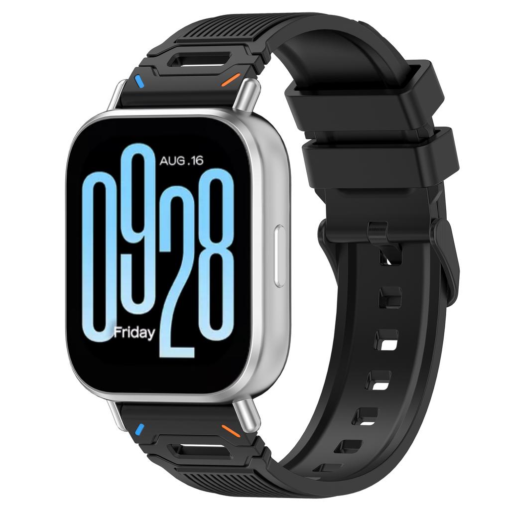 22mm Universal Silicone Watch Band For Huawei Watch GT 5 Pro 46mm/GT 5 46mm/GT 4 46mm Vertical Stripes Strap