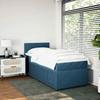 Maison Exclusive - Sommier à lattes de lit avec matelas bleu 90x190 cm velours