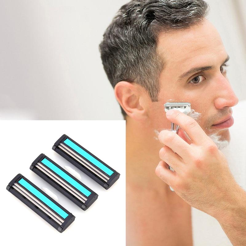 12Pcs/lot Metal Men's Shaving Razor Blades 2 Layer Safety Shaver Body Hair Trimmer Blades
