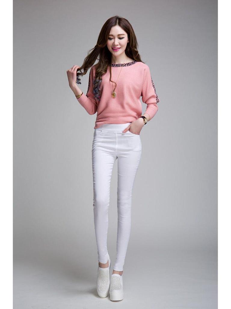 2024 Women's Elastic Skinny Tights: Spring/Summer Outerwear Pencil Pants with Pockets, Large Size Magic Pants