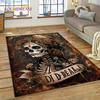 Horror Skull Girl Dead Gothic Undead Female Carpet Rug for Home Living Room Bedroom Sofa Doormat Decor,Kid Area Rug Non-slip Mat