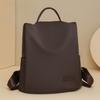 Oxford Cloth Anti-Theft Backpack Lightweight Solid Color Travel Backpack Large Capacity Waterproof Satchel for Women Girls