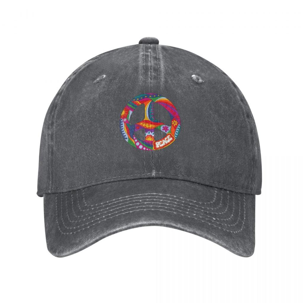Psychedelic Peace Symbol Baseball Cap funny hat cute Wild Ball Hat Military Tactical Cap Women Beach Fashion Unisexs