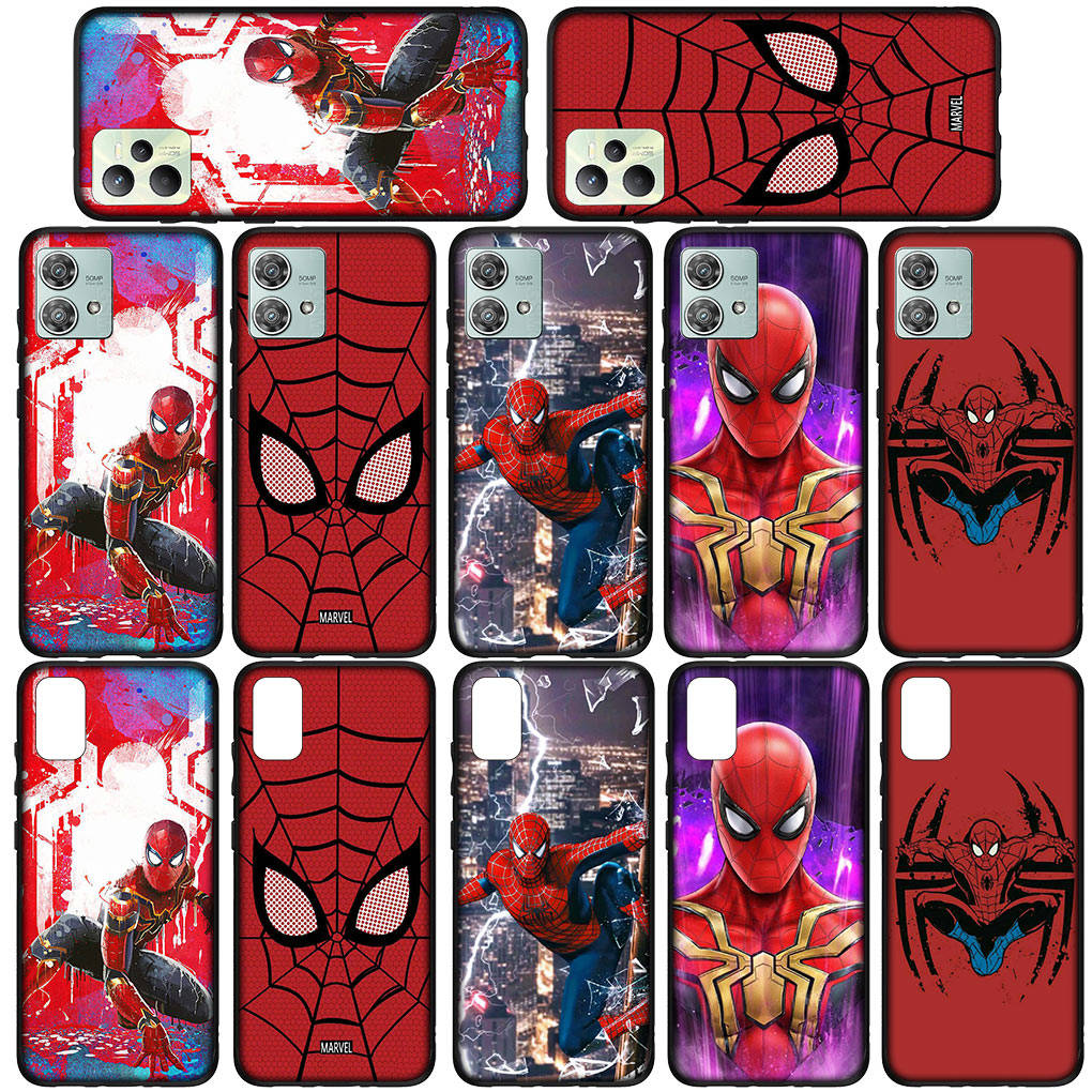 Для Samsung Galaxy S24 S23 iPhone 15 14 Xiaomi Redmi Note 13 12 11 Pro Max X 8 7 9 10 XR OPPO A15 Huawei чехол для телефона Человек-паук Marvel Человек-паук чехол