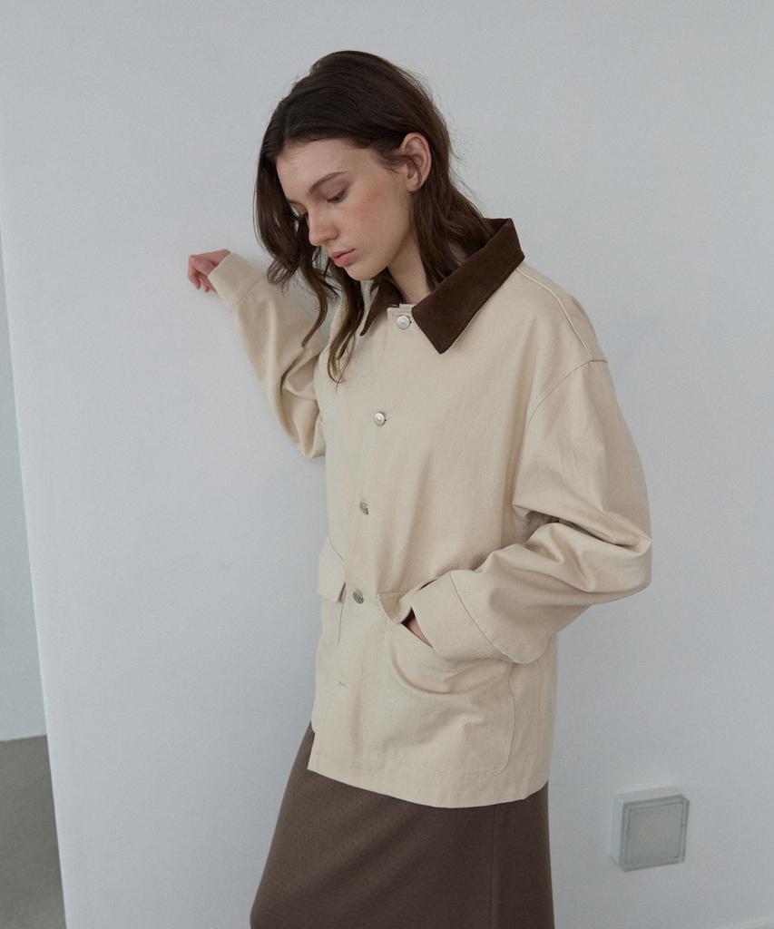 WIOE Every Washed Cotton Jacket_Beige