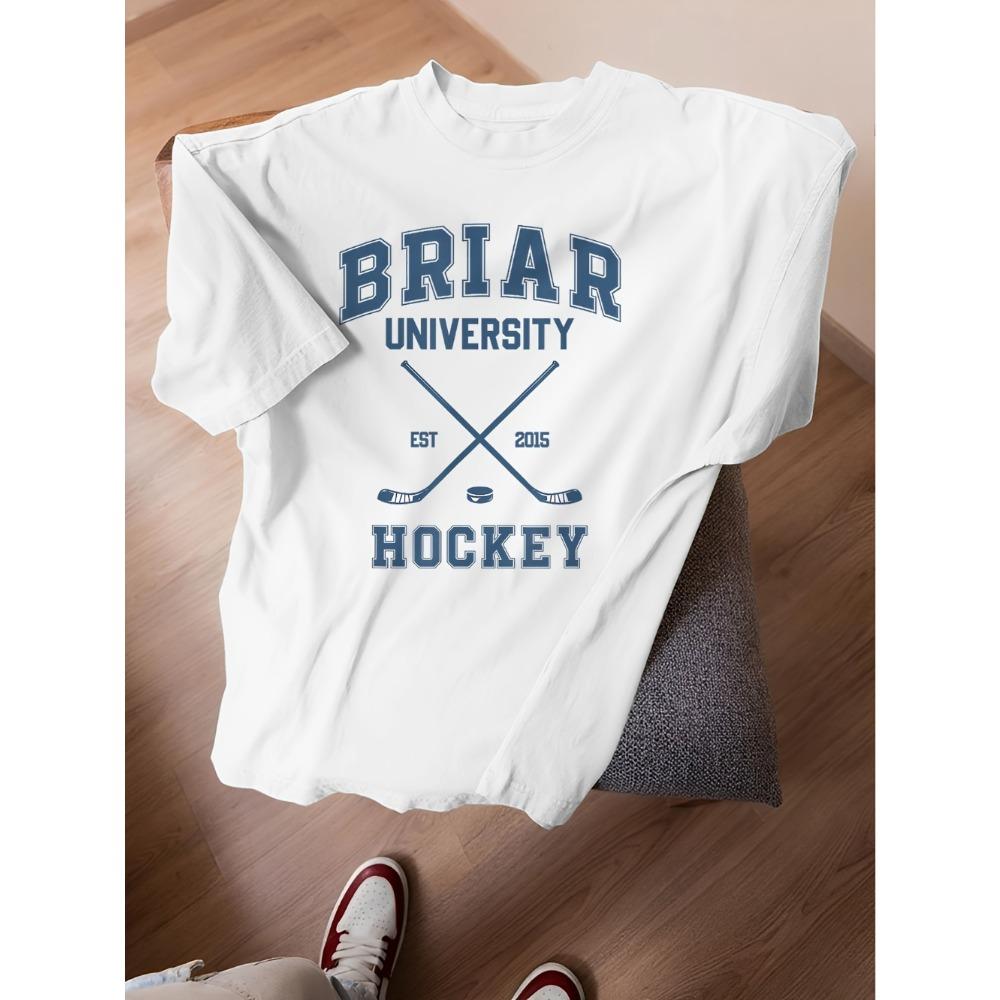 Футболка Blair Hockey Off-Campus Graham44 с принтом и графическим дизайном, повседневная футболка с круглым вырезом