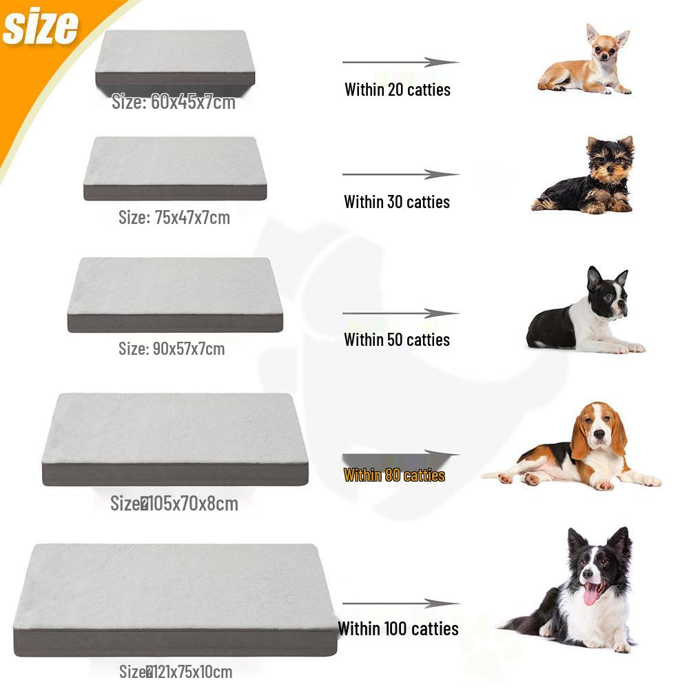 Всесезонный устойчивый к укусам коврик для питомца: Моющаяся Нескользящая Подушка для Собак и Кошек