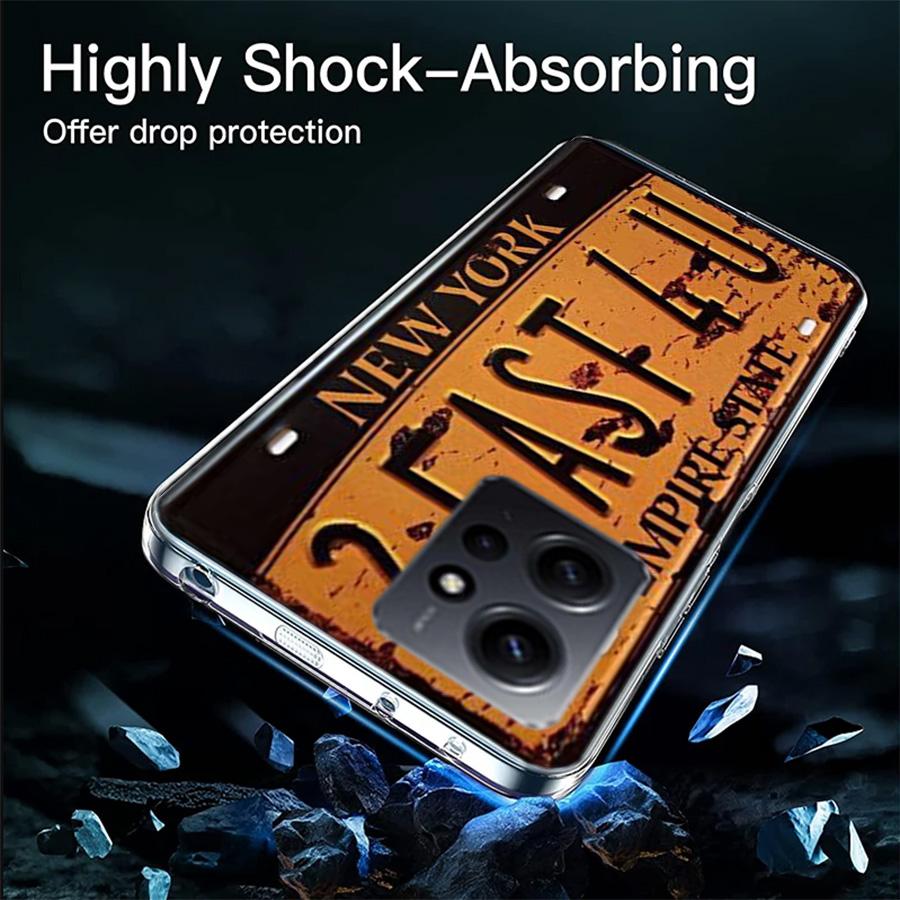 License New York Plate Number Phone Case For Redmi Note 14 15 Pro 5G 13 12 Pro Plus 11 11T 11E 11S 10 Pro 10S 9 9S Cover Cell Cl