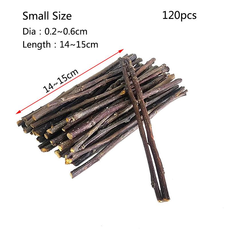 20/40/80/100pcs Hamster Rabbit Teeth Grinding Apple Tree Stick Minerals Molar Stone Toys for Chinchilla Hamster Pet accessories 5